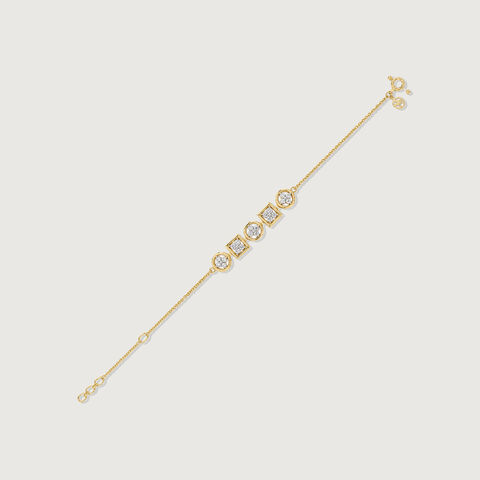 Geometric Rhythm Diamond Bracelet