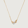 Oceans Rhythm 14 Kt Gold & Diamond Necklace,,hi-res view 3