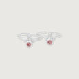 Radiant Fusion Silver Toe Rings,,hi-res view 4