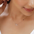 14KT Yellow Gold Labyrinth Evil Eye Necklace,,hi-res view 1