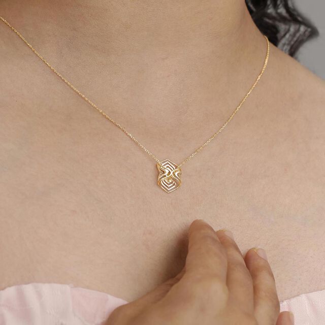Arcade Elegance Gold Pendant,,hi-res image number null