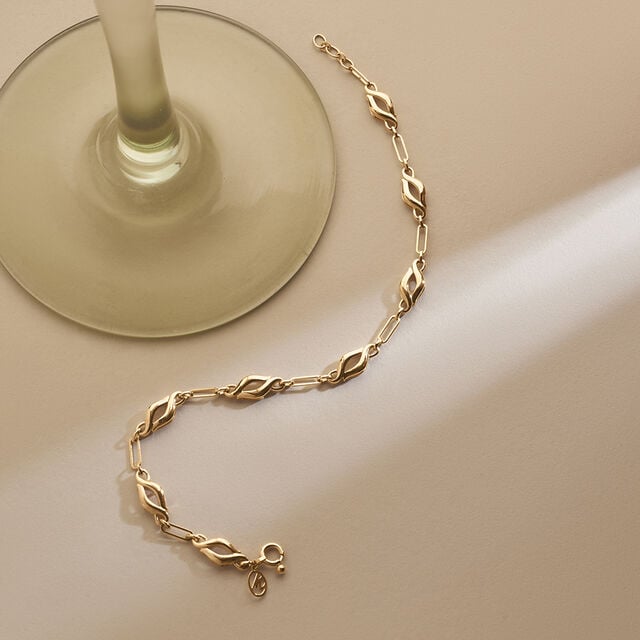 Fluid Sculptural Gold Bracelet,,hi-res image number null