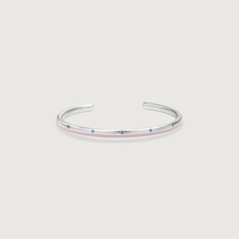 Misty Glow Silver Bangle