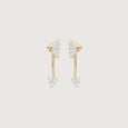 Architectural Arc Diamond Drop Earrings,,hi-res view 1