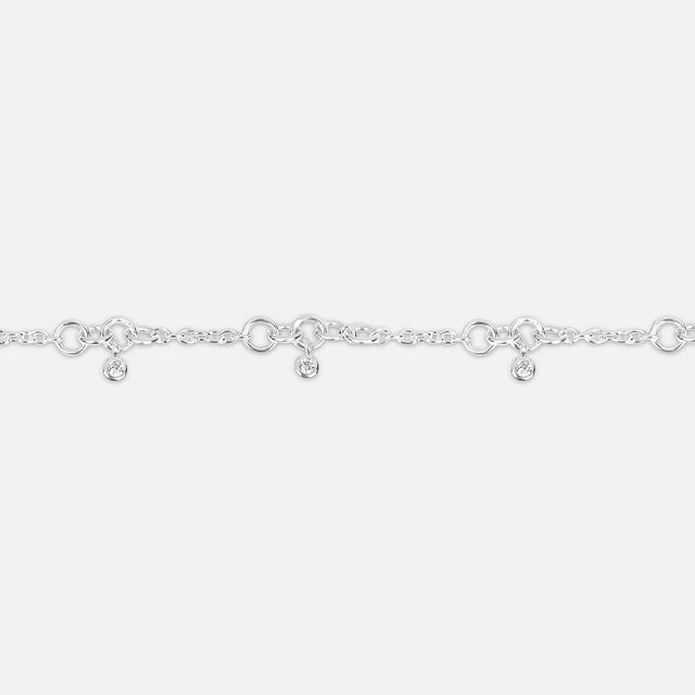 Whimsy Chains Silver Anklet,,hi-res image number null