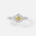 Golden Glow Silver Finger Ring,,hi-res view 4