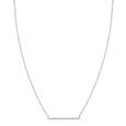 18KT Elegance In Simplicity White Gold Pendant With Chain,,hi-res view 2