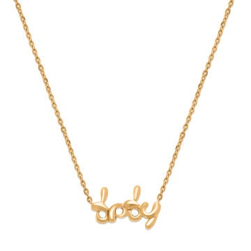 Mamma Mia 14KT Yellow Gold Baby Necklace