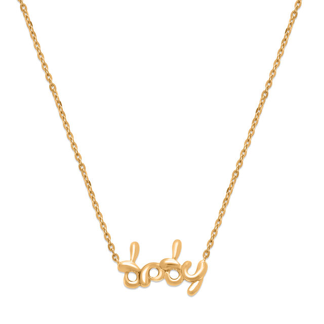 Mamma Mia 14KT Yellow Gold Baby Necklace,,hi-res image number null