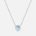 Breezy Blue Silver Necklace,,hi-res view 3