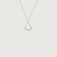 Refined Curve Silver Necklace,,hi-res view 3