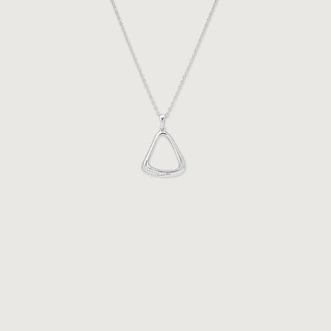 Refined Curve Silver Necklace
