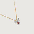 Whimsical Wings 14 Kt Gold & Gemstone Necklace,,hi-res view 4