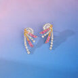 Radiant Aurora Diamond Drop Earrings,,hi-res view 1