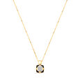 18KT Yellow Gold Abstract Glimmer Diamond Pendant with Chain,,hi-res view 2