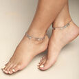 Daisy Delight Silver Anklet,,hi-res view 2