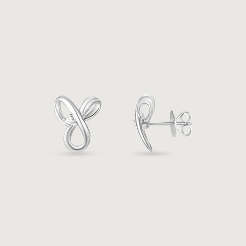 Minimal Spark Silver Stud Earrings