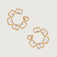 Prism Charm Gold Stud Earrings,,hi-res view 3