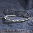 Twisted Texture Silver Kada,,hi-res view 1