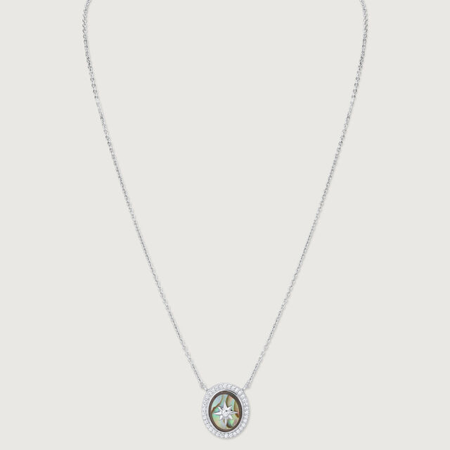 Starry Ocean Silver Necklace,,hi-res image number null