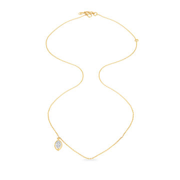 14KT Yellow Gold My Embrace Diamond Pendant With Chain