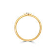 14KT Yellow Golden Iconic Sparkle Diamond Finger Ring,,hi-res view 4