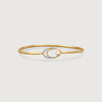 Twirl Shine Pearl & Diamond Bangle,,hi-res view 3