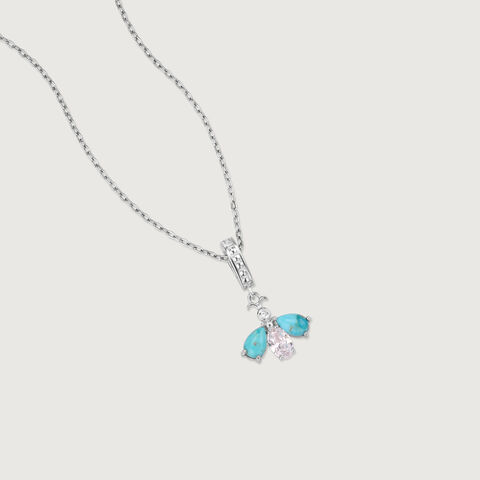 Whimsical Flutter Silver Pendant