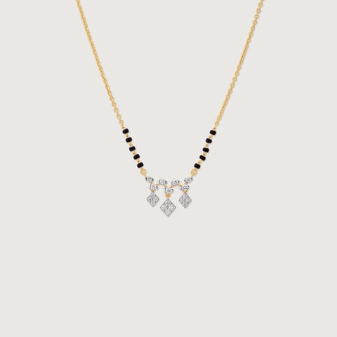 Striking Cascading Diamond Mangalsutra