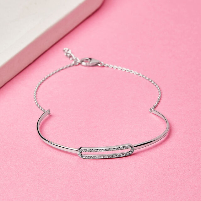 Radiance Link Silver Bracelet,,hi-res image number null