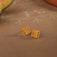 Warli Folklore 22KT Gold Stud Earrings,,hi-res view 1