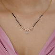 Starlit Symphony Gold and Diamond Mangalsutra,,hi-res view 2