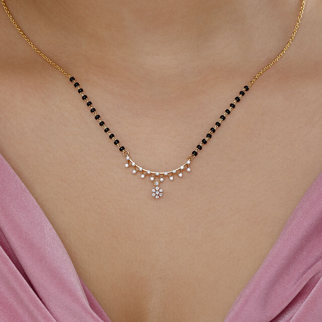 Starlit Symphony Gold and Diamond Mangalsutra,,hi-res image number null
