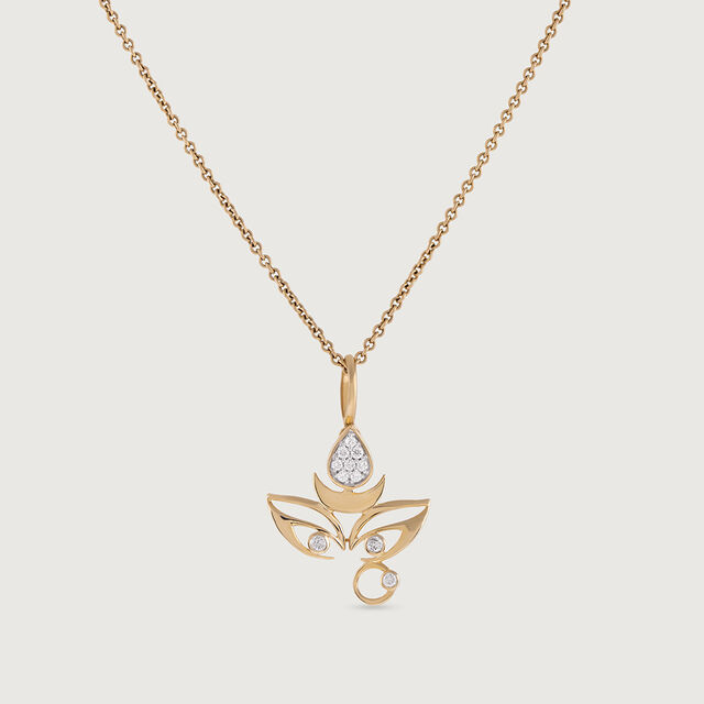 Adi Shakti Gold and Diamond Pendant,,hi-res image number null
