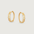 Zigzag Radiance Diamond Hoop Earrings,,hi-res view 3