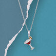 Zesty Cheers Silver Pendant,,hi-res view 1