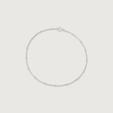 Modern Gleam Silver Anklet