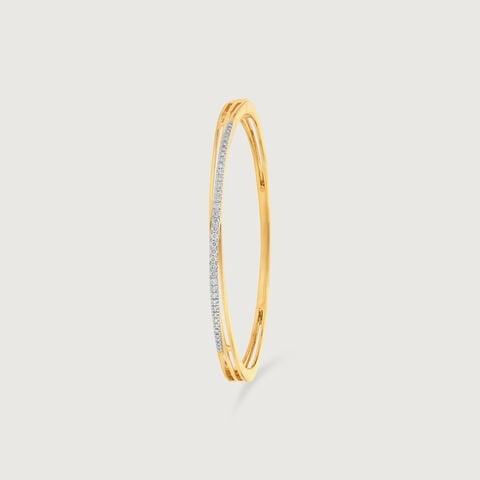 Sleek Radiant Diamond Bangle