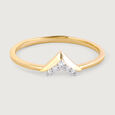 Stackable Lippan Art Gold & Diamond Finger Ring,,hi-res view 5