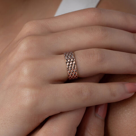 Golden Galaxy Rose Gold Finger Ring