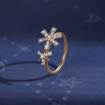 Twinkling Romance 14KT Diamond Finger Ring