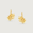 Dainty Daisy Gold Hoop Earrings,,hi-res view 5