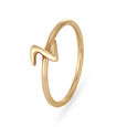 Letter Z 14KT Yellow Gold Initial Ring,,hi-res view 1