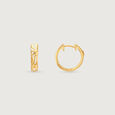 Bold Radiant Gold Hoop Earrings,,hi-res view 4