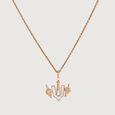 Balaji Shankh Chakra Namah Gold and Diamond Pendant,,hi-res view 2