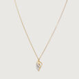 Golden Embrace 14 Kt Gold & Diamond Pendant with Chain,,hi-res view 3