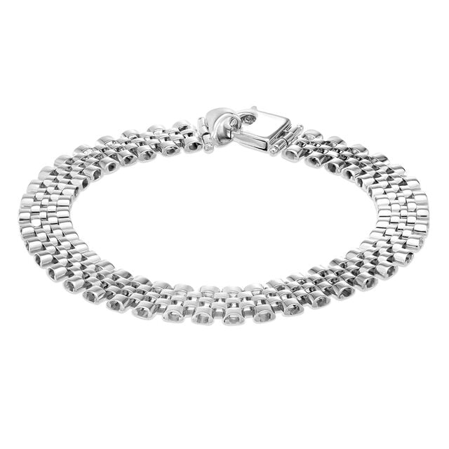 Buy 925 Silver Minimalistic Graceful Bracelet for Men Online Mia