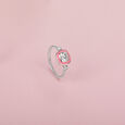 Radiant Twist Silver Finger Ring,,hi-res view 1