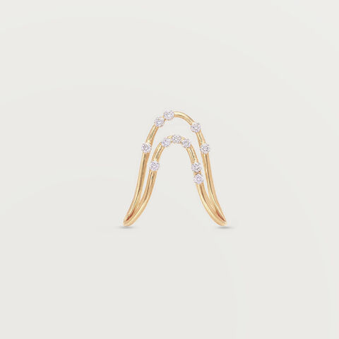 Serene Drift Diamond Ring
