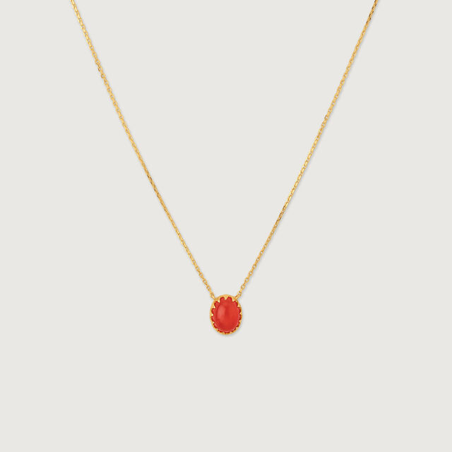 Delicate Radiant Carnelian Necklace,,hi-res image number null